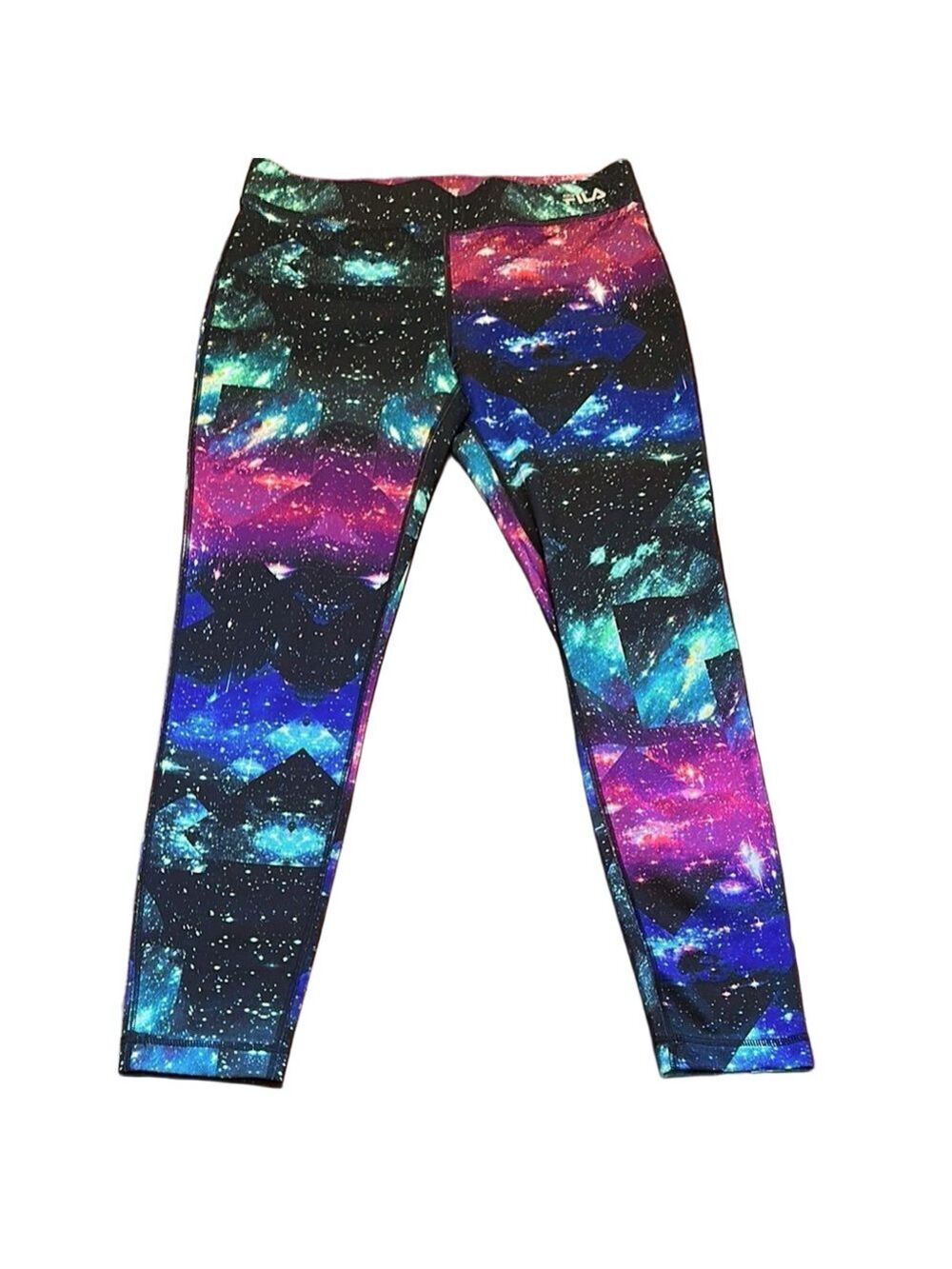 Fila Blue and Purple Galaxy Leggings size Large